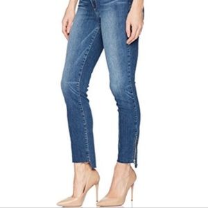 Paige Hoxton Skinny Jean with Zipper Hem, Size 25
